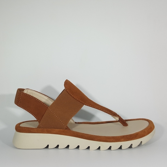 THE FLEXX Shoes - The Flexx Brown Suede T Strap Sandal